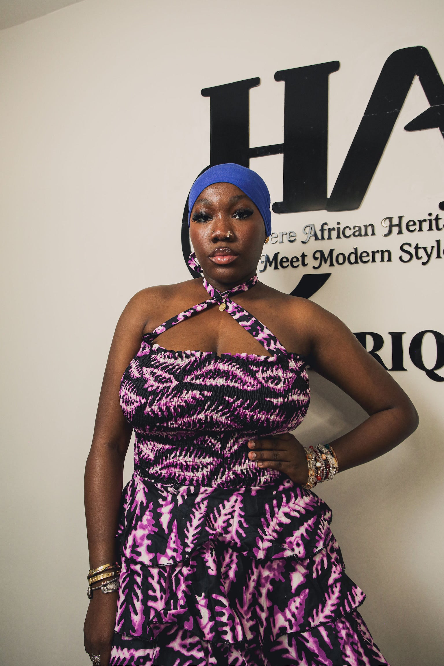 Asha triple decker dress