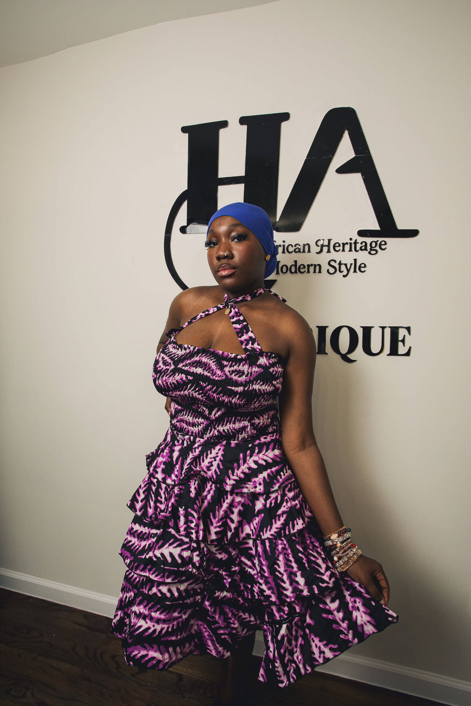 Asha triple decker dress