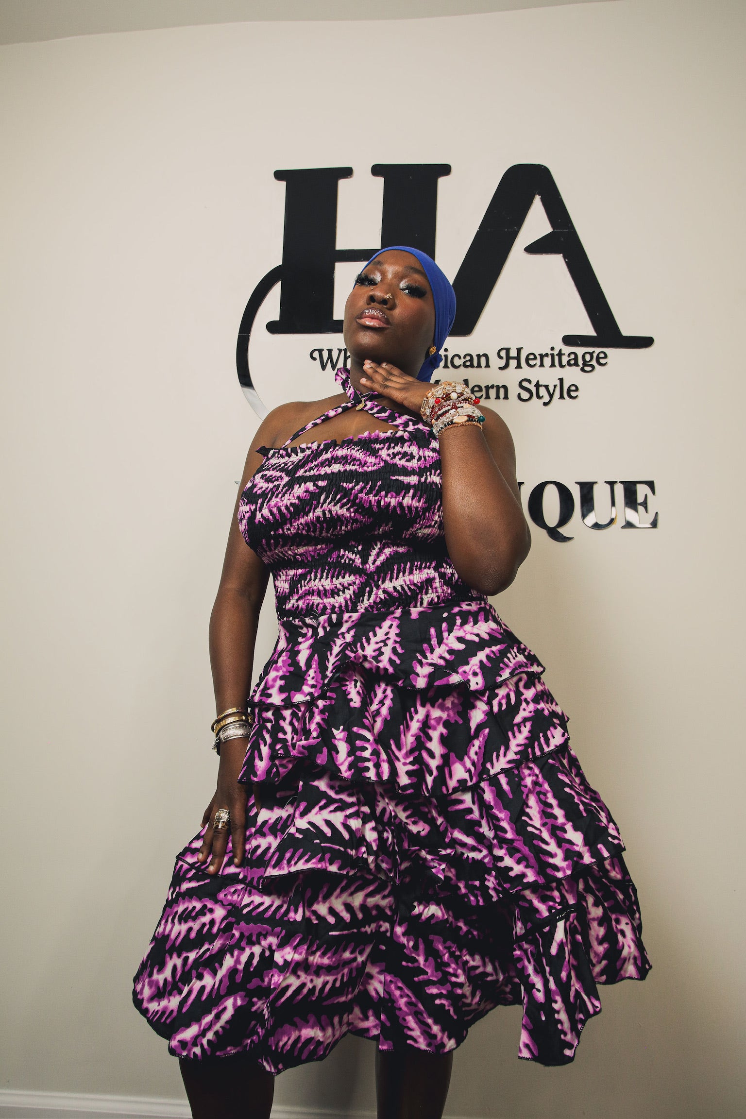 Asha triple decker dress