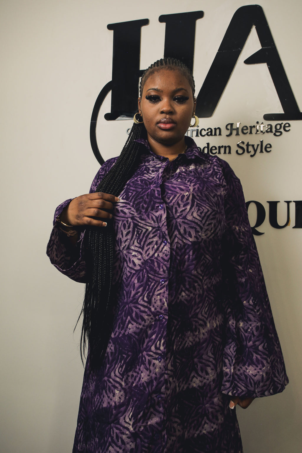 Jabari crepe gown