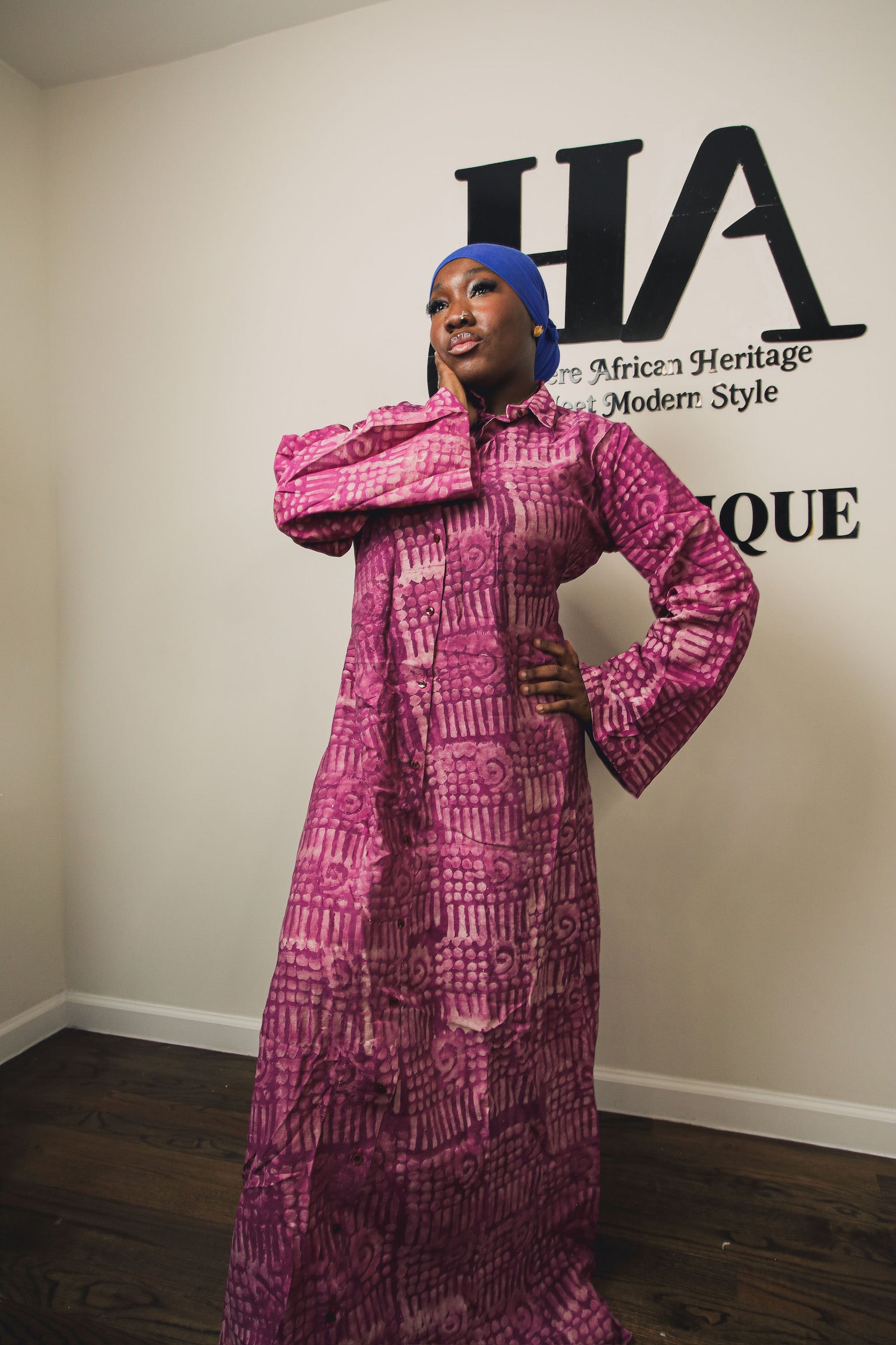 Jabari crepe gown
