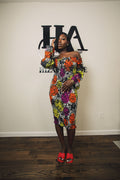 Fiah sexy multiclor dress