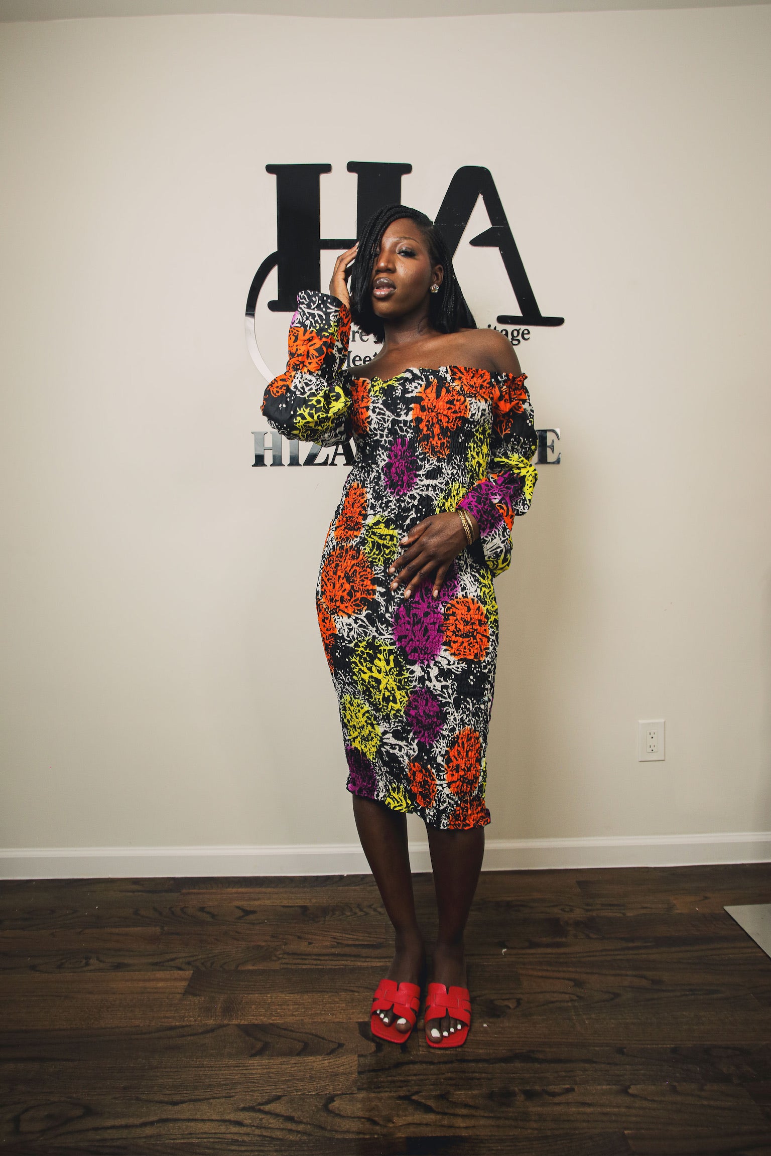 Fiah sexy multiclor dress