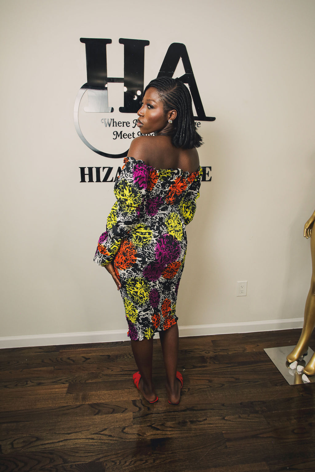 Fiah sexy multiclor dress
