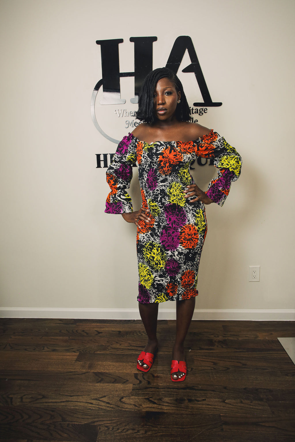 Fiah sexy multiclor dress