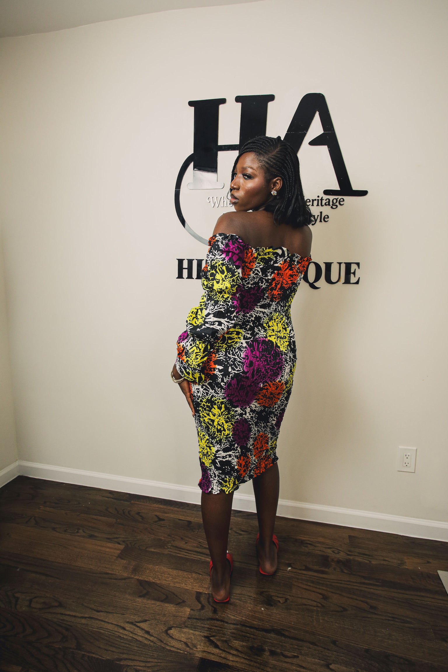 Fiah sexy multiclor dress