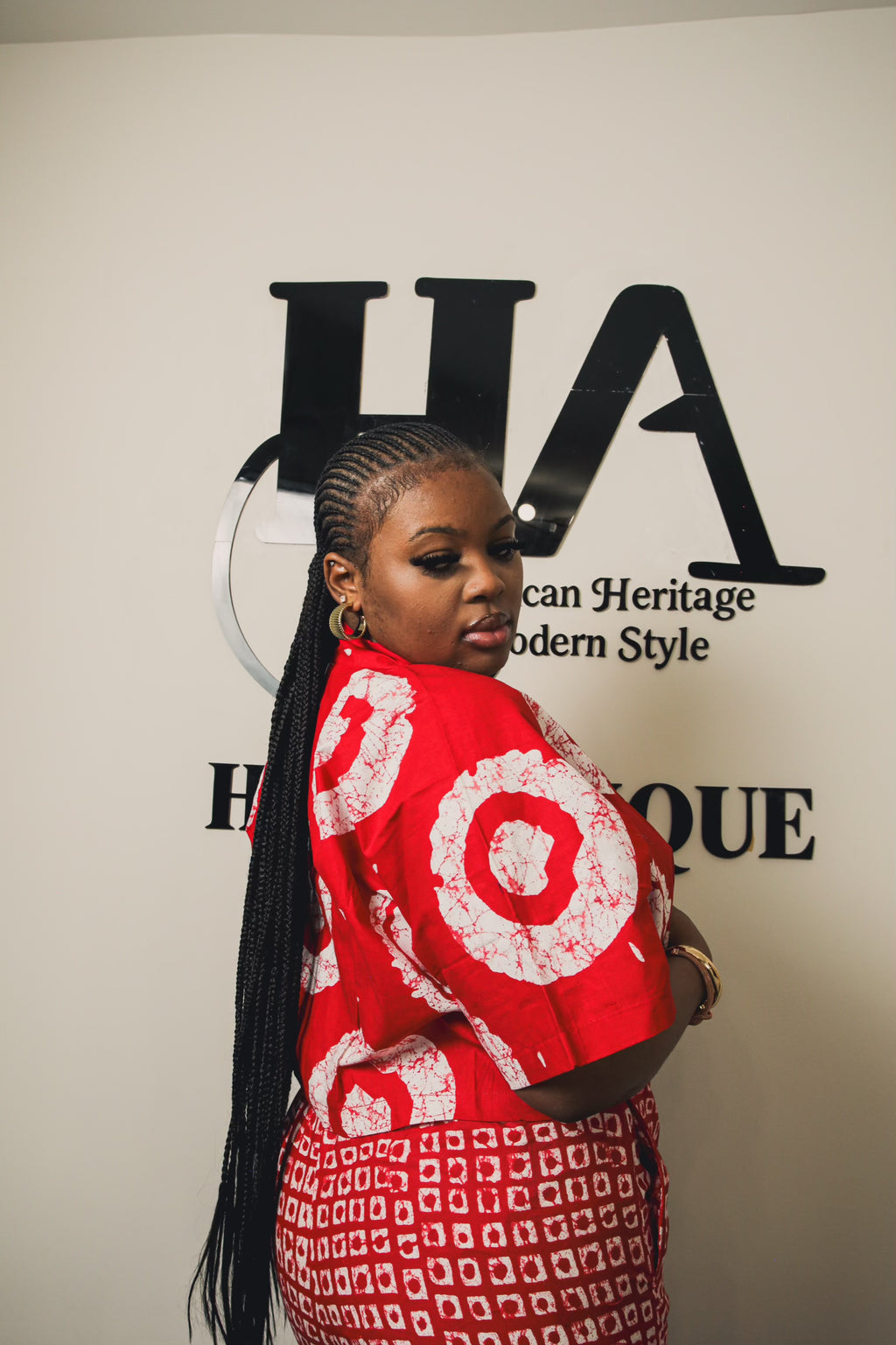 Chichi short set red and white