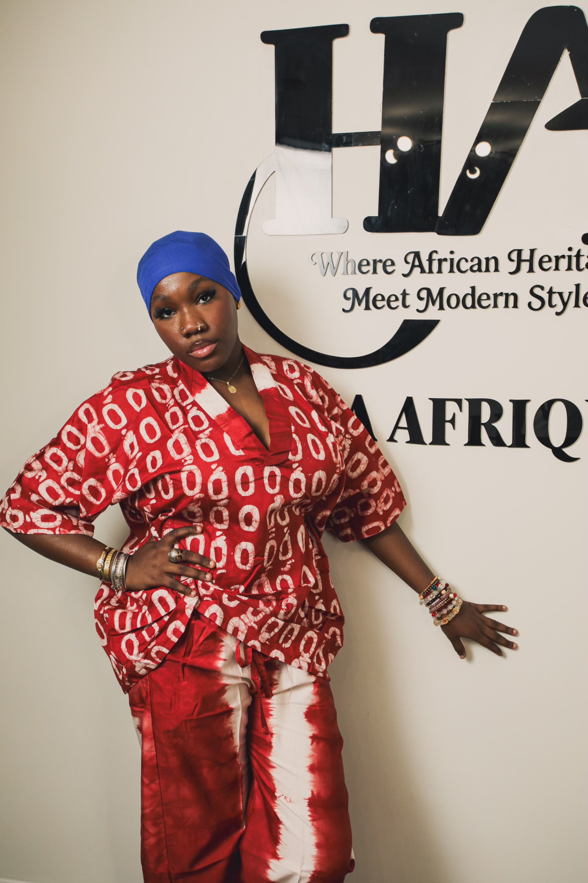 Ayoni baggy adire set two piece
