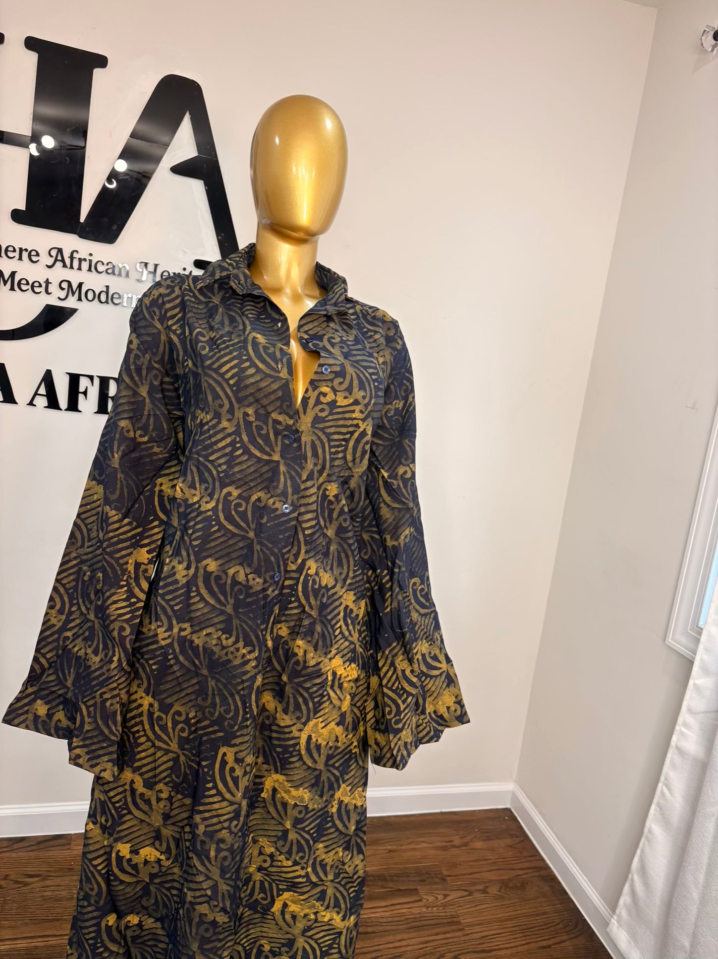 Jabari crepe free gown