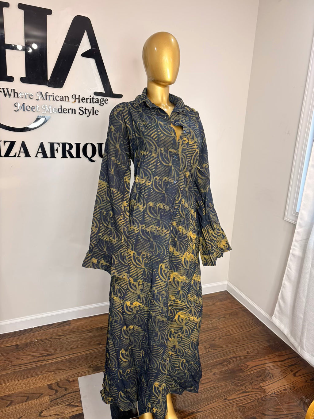 Jabari crepe free gown