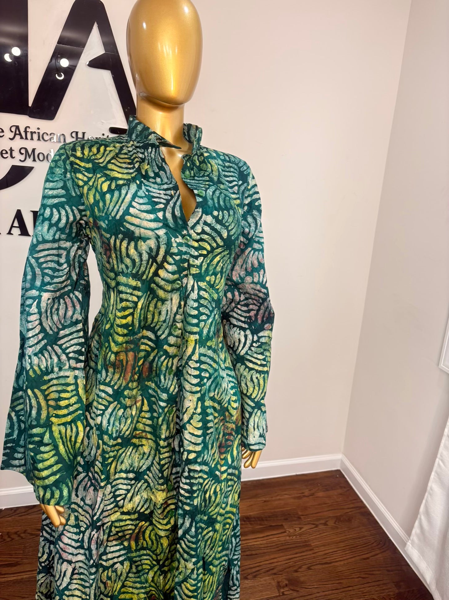 Jabari crepe free gown