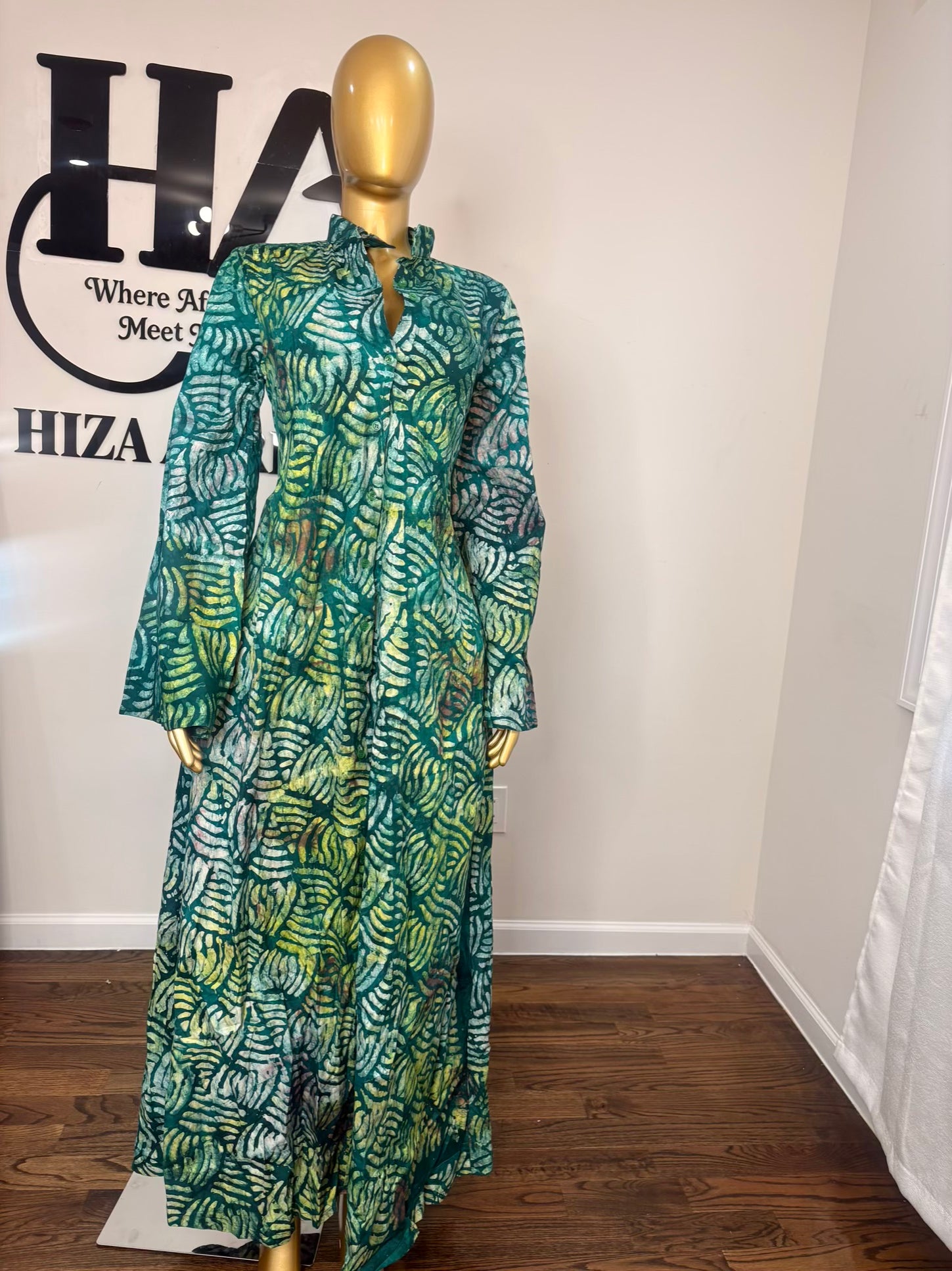 Jabari crepe free gown