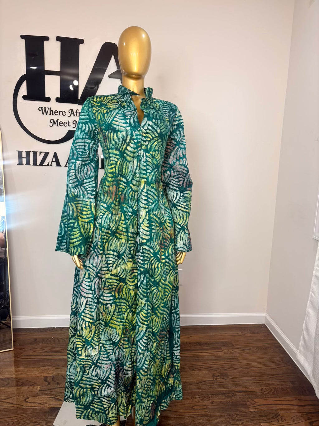 Jabari crepe free gown