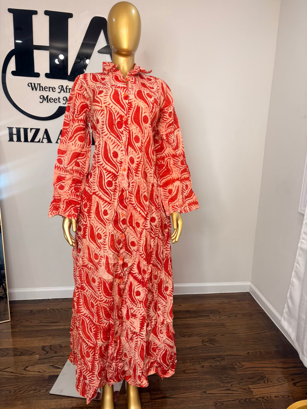 Jabari crepe free gown