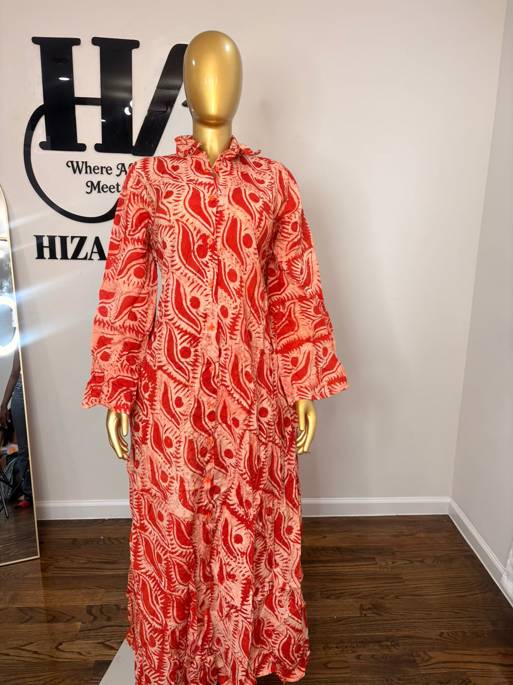 Jabari crepe free gown