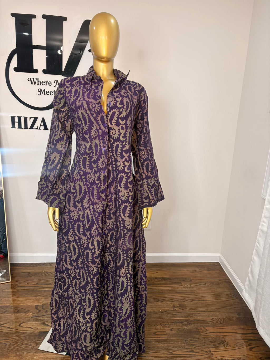 Jabari crepe free gown