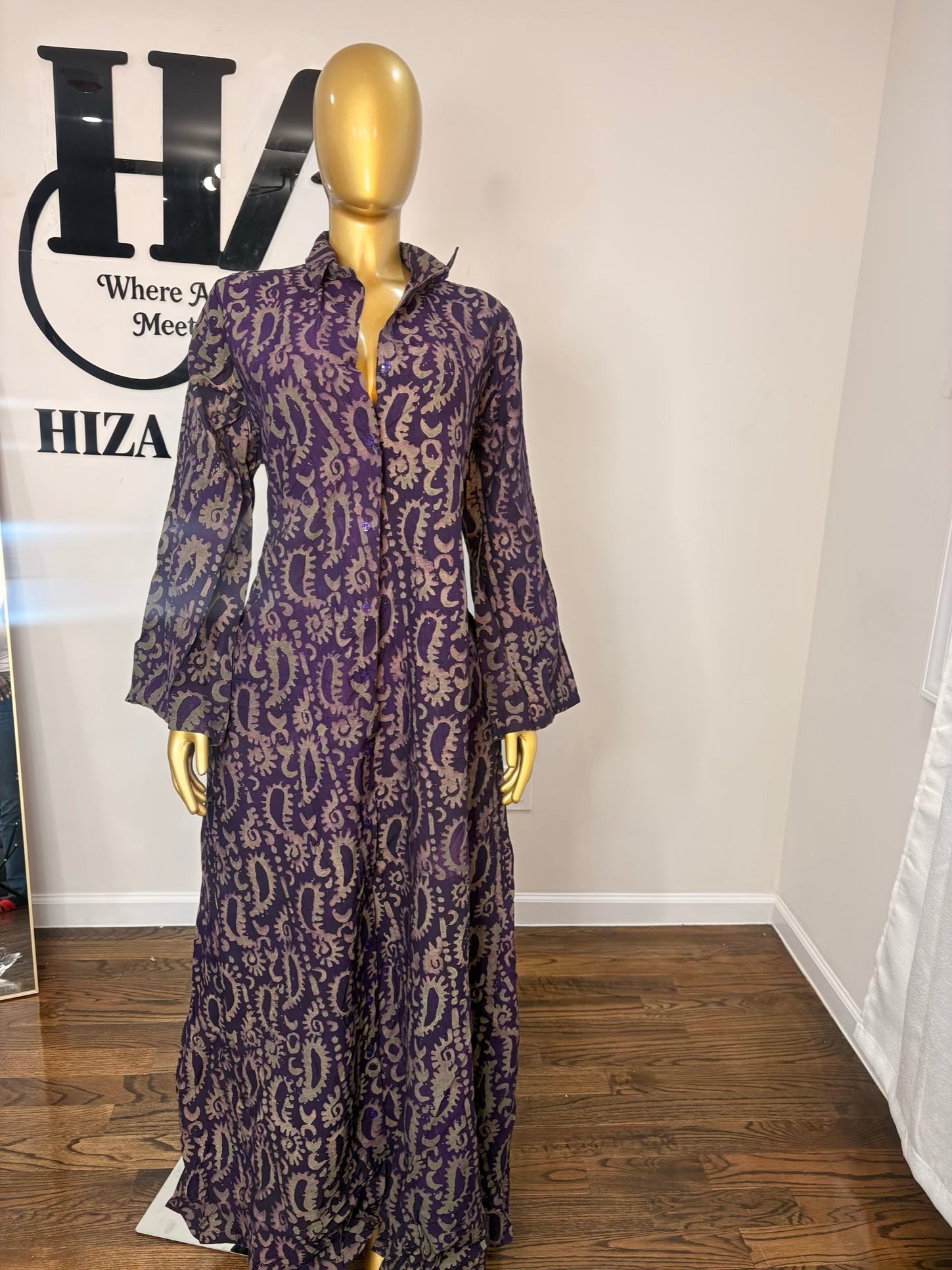 Jabari crepe free gown