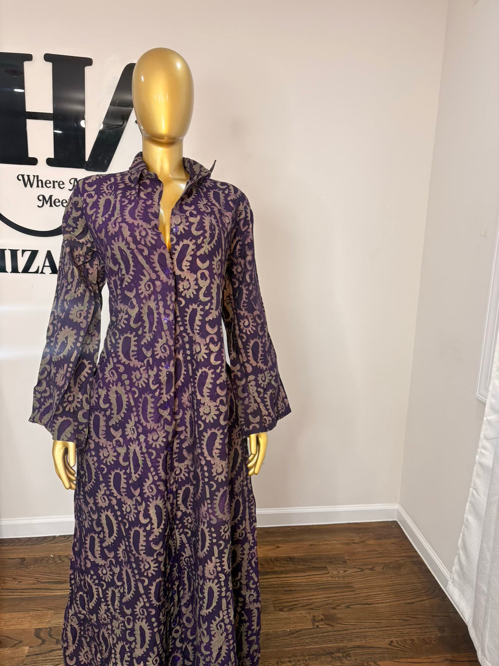 Jabari crepe free gown
