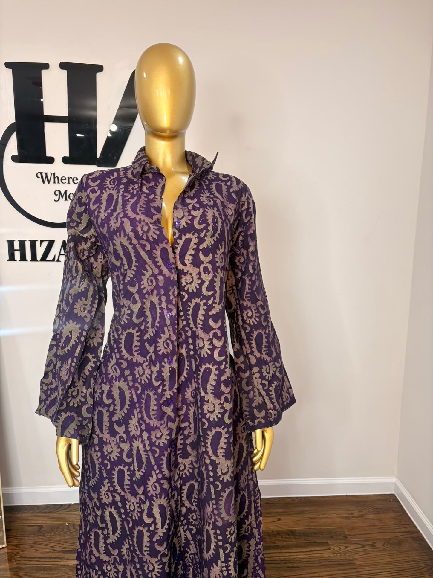 Jabari crepe free gown