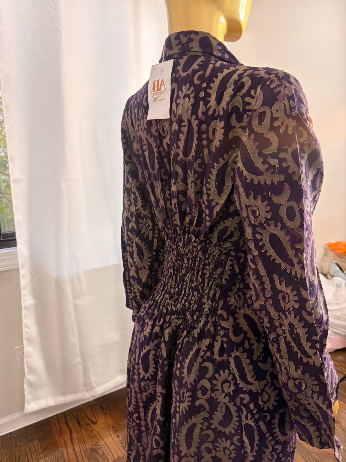 Jabari crepe free gown