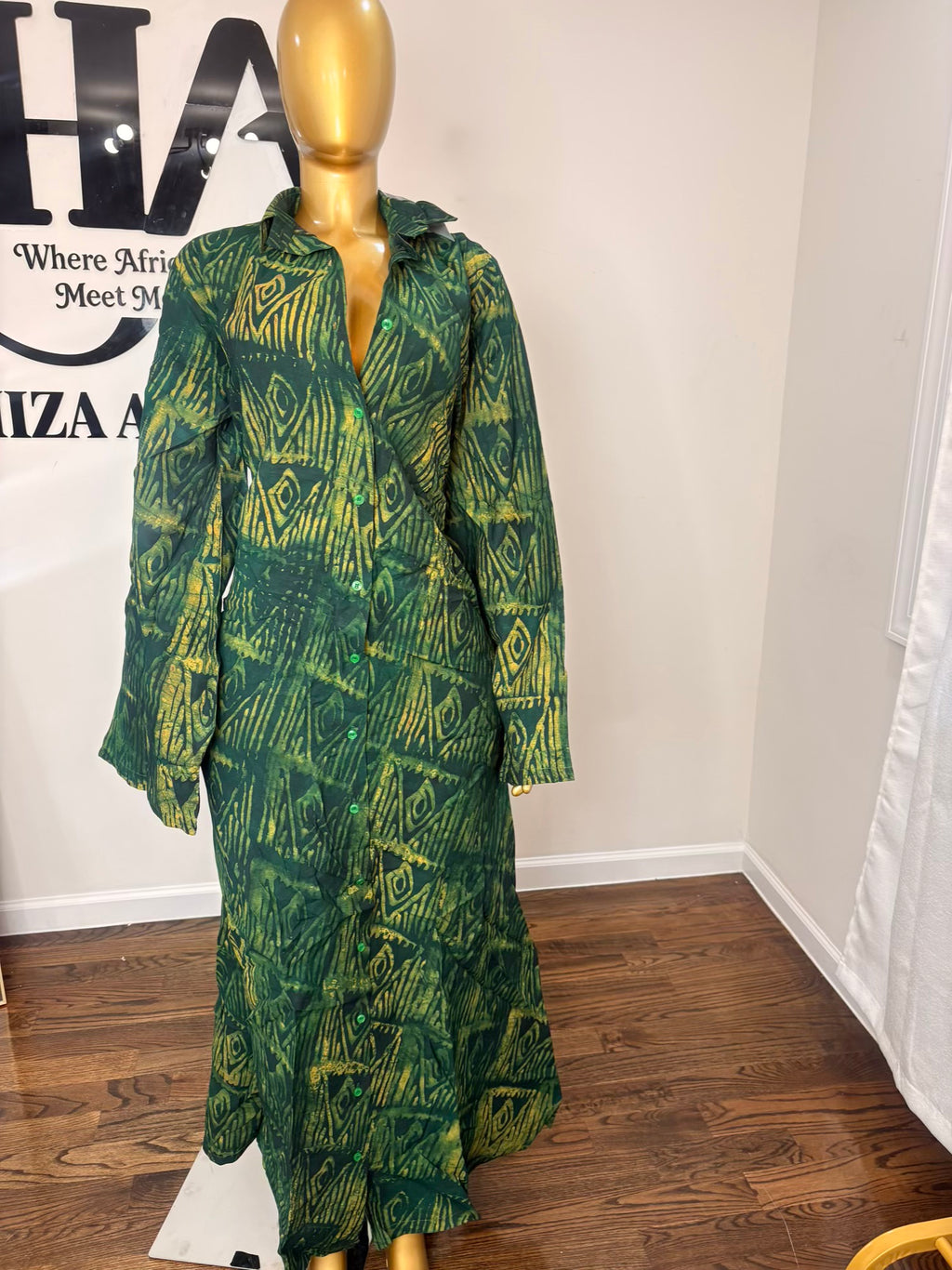 Jabari crepe free gown