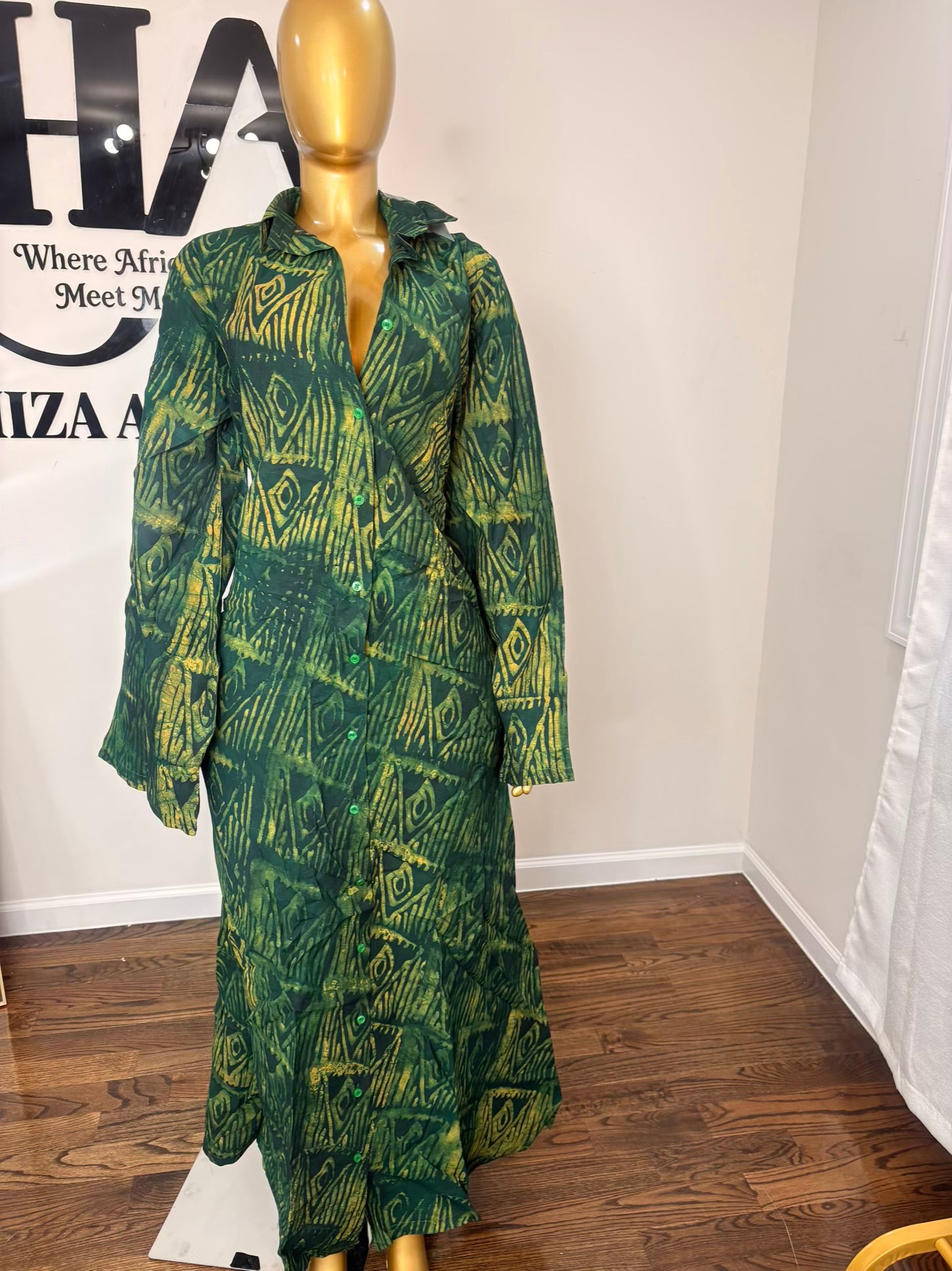 Jabari crepe free gown