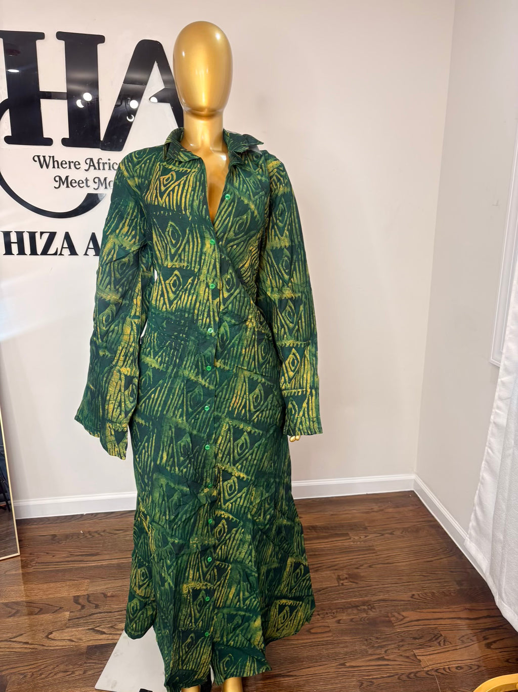 Jabari crepe free gown