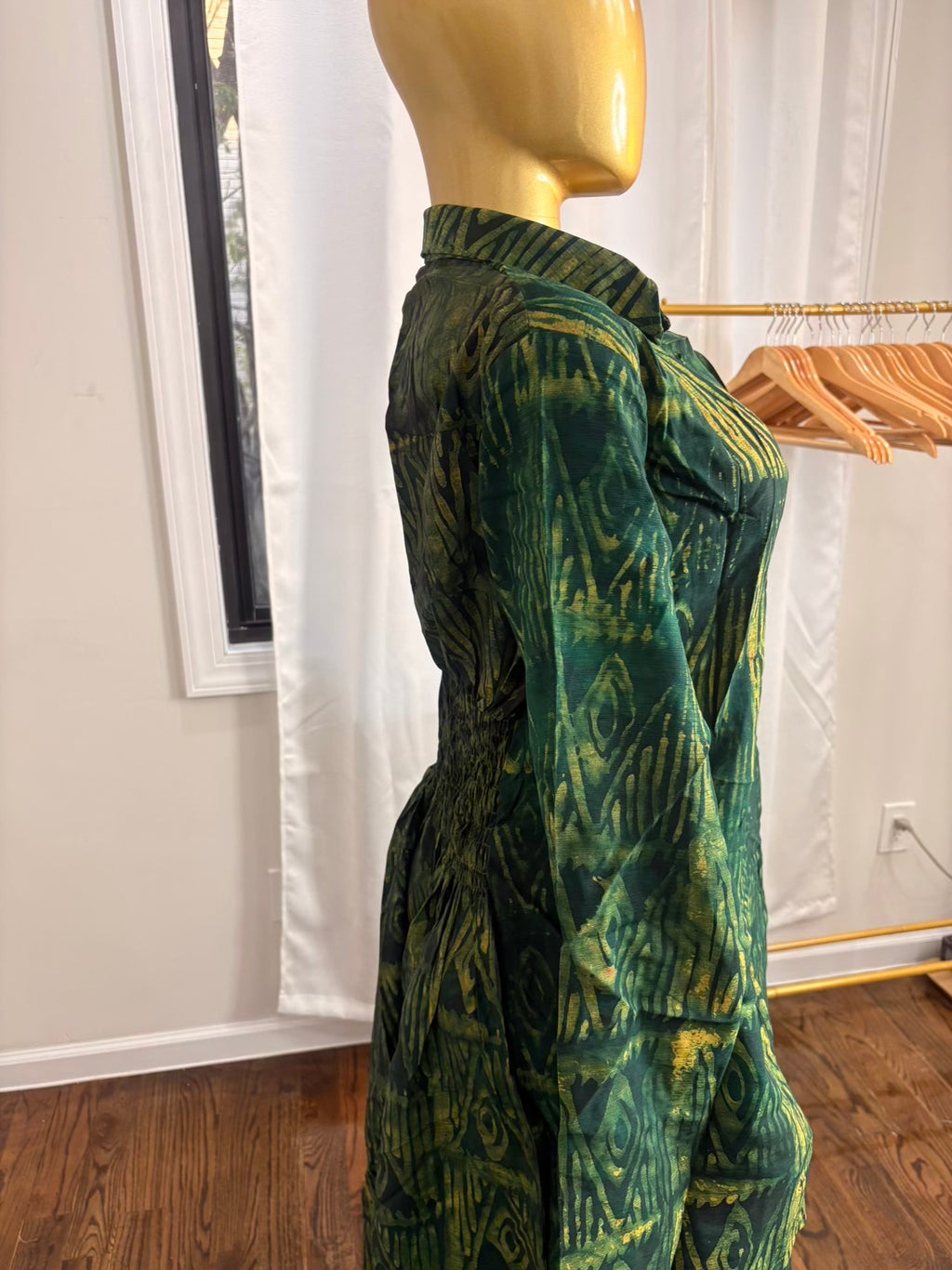 Jabari crepe free gown