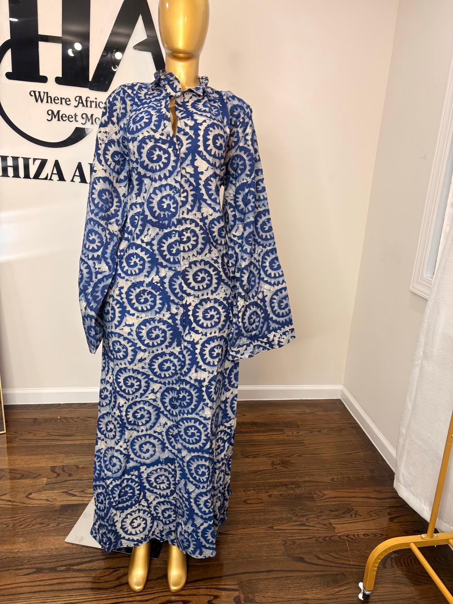 Jabari crepe free gown