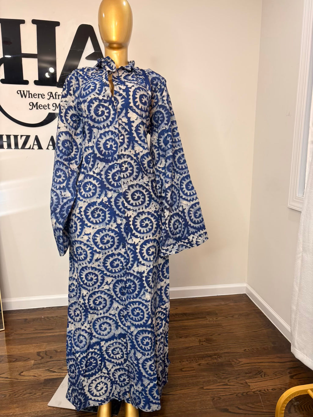Jabari crepe free gown