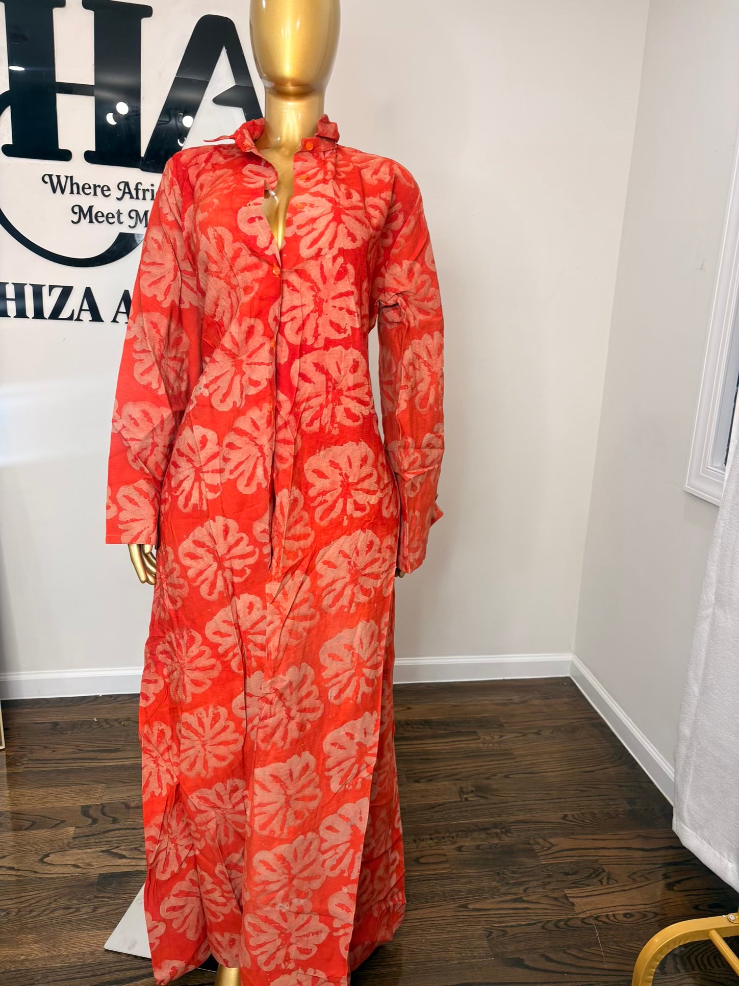 Jabari crepe free gown