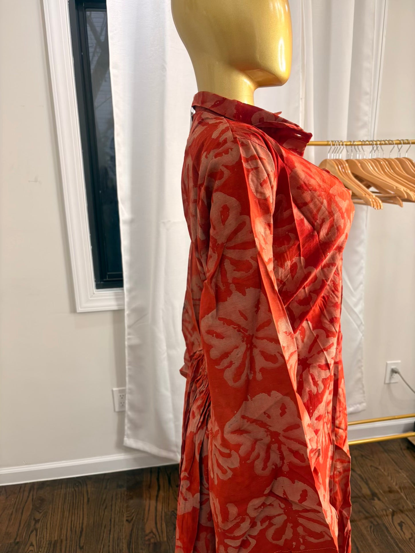 Jabari crepe free gown