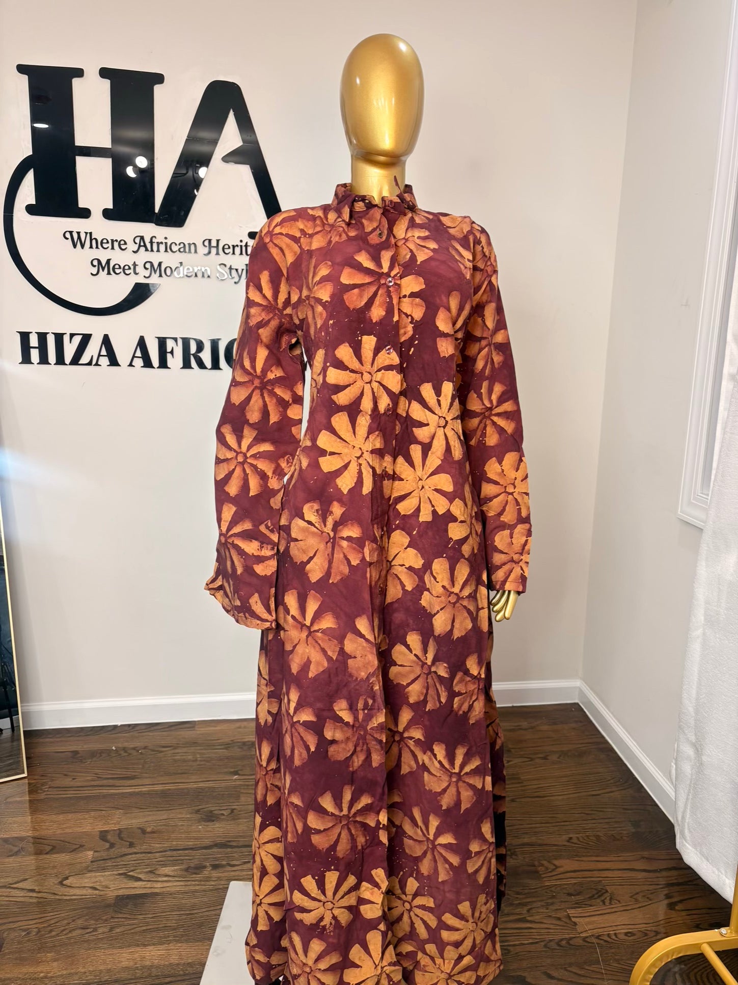 Jabari crepe free gown