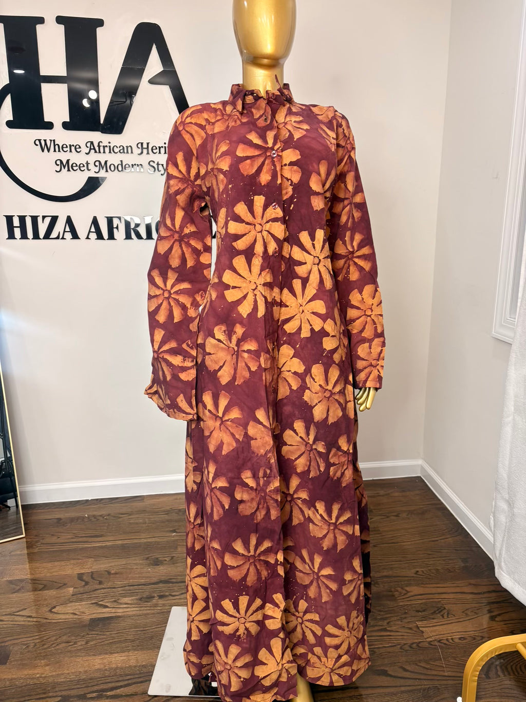 Jabari crepe free gown