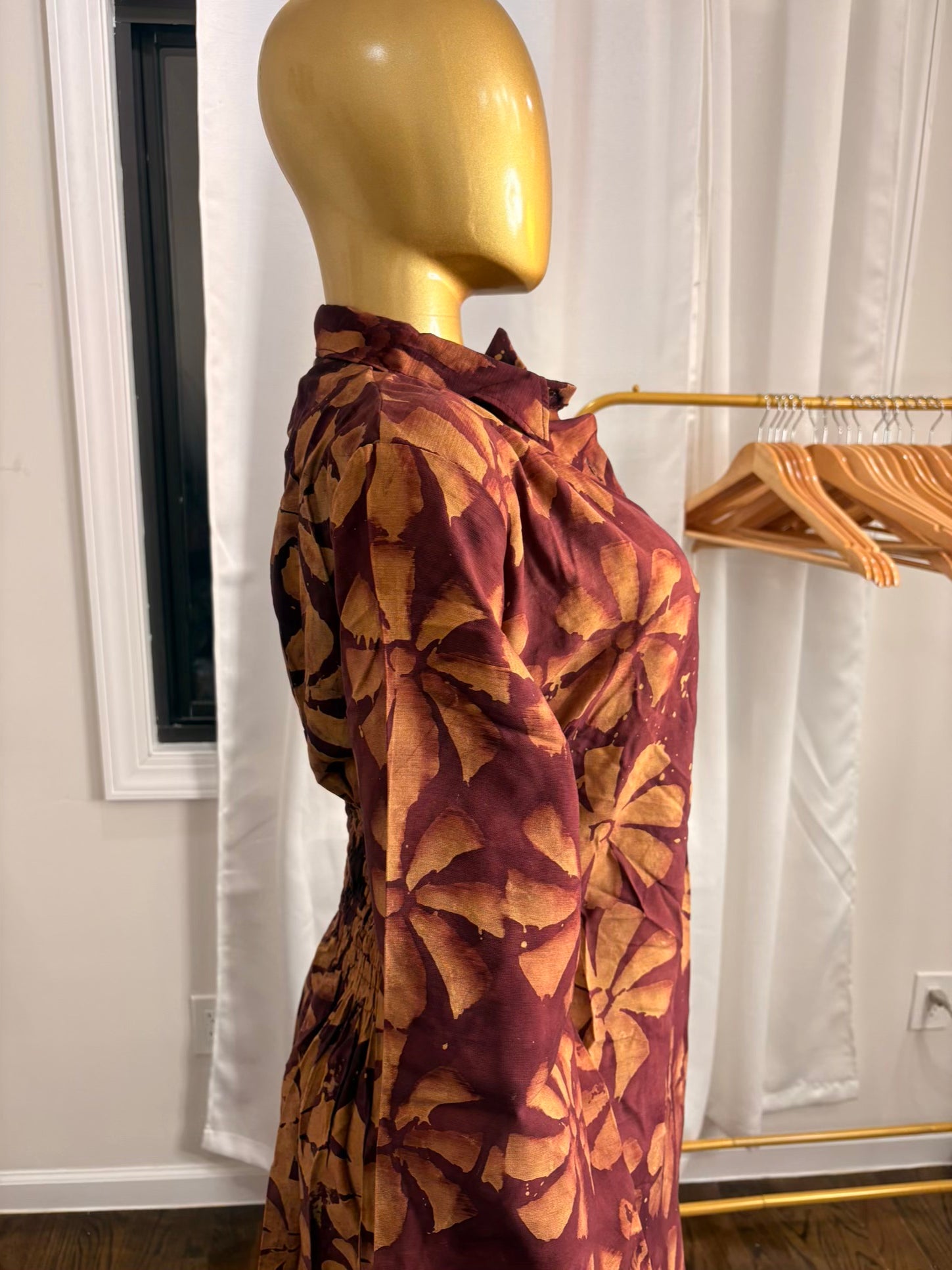 Jabari crepe free gown