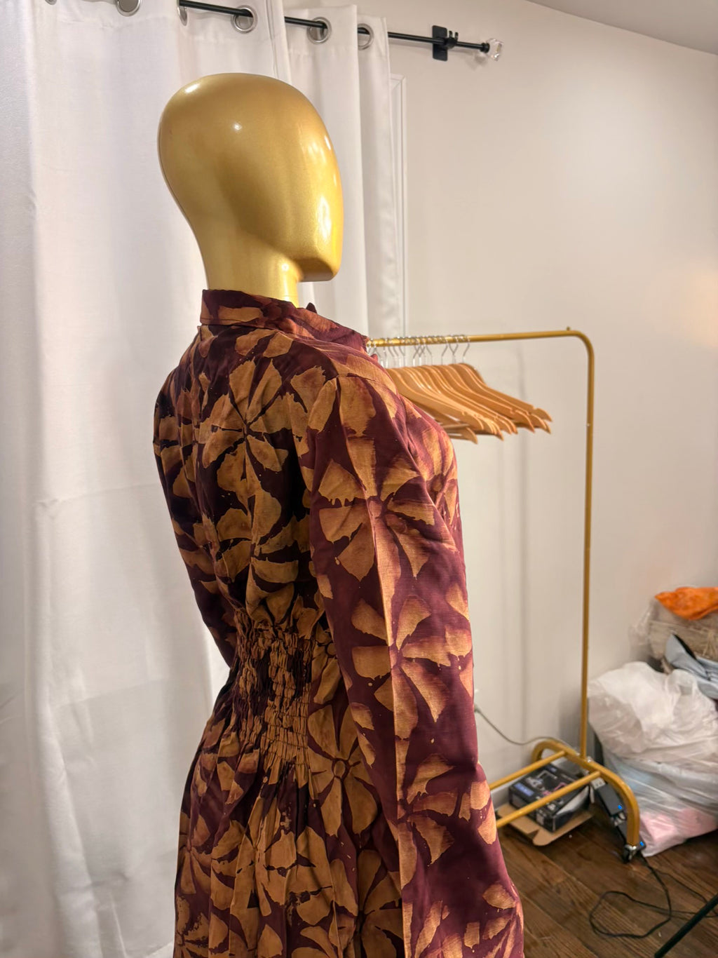 Jabari crepe free gown