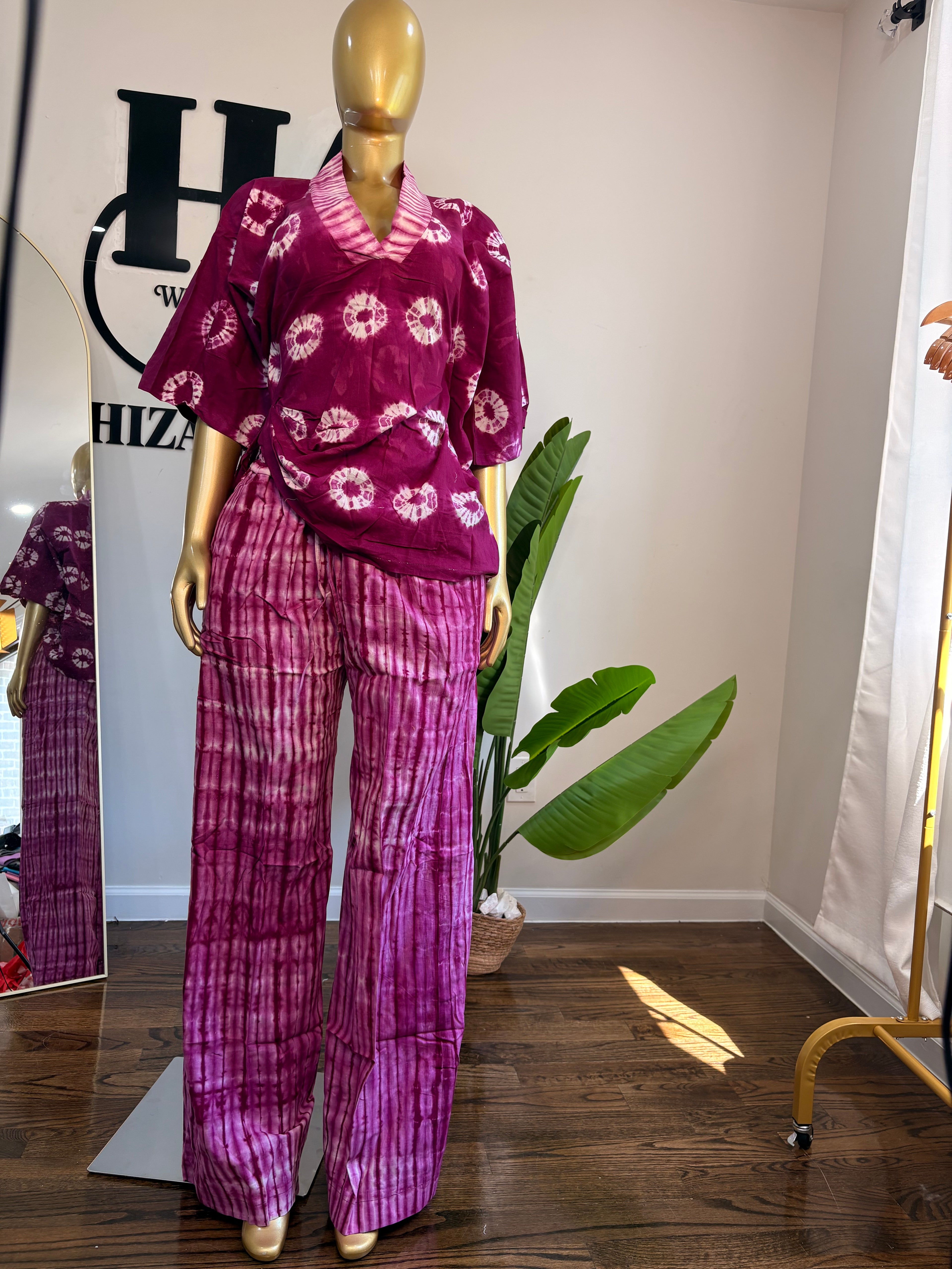 Ayoni baggy set in purple