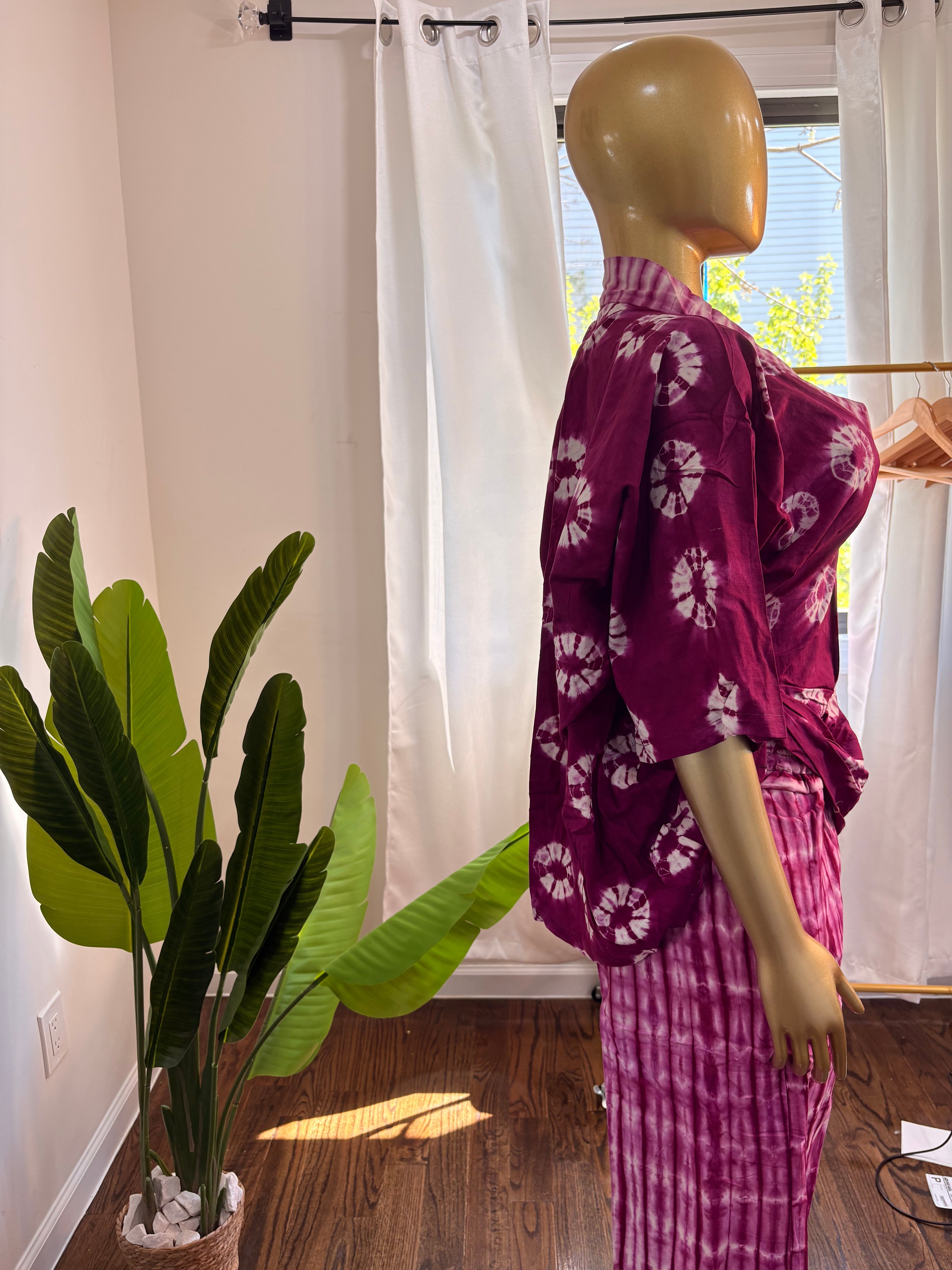 Ayoni baggy set in purple